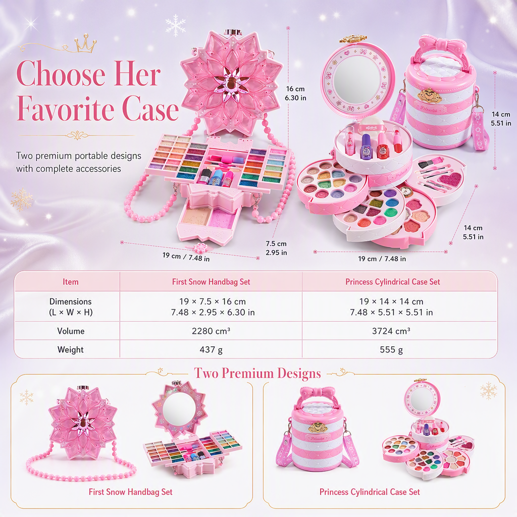 💄 LIMITED‑TIME 50% OFF! ✨ Washable Princess Makeup Set – Kid‑Safe Non‑Toxic Pretend Beauty Toy Gift 👸