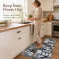 American Style Water Absorbent Kitchen Rug and Mat Set Non Slip Crystal Velvet Floor Mats for Home Entryway