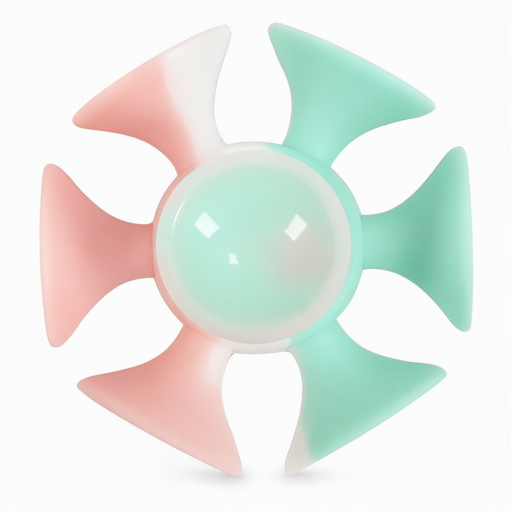 Silicone Suction Cup Fidget Spinner Stress Relief Toy for Kids and Adults