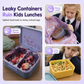 🍱Sealed Food Grade Kids Bento Lunch Box Set with Soup Bowl 4 Compartment Lunch Container for School Students