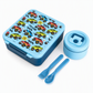 🍱Sealed Food Grade Kids Bento Lunch Box Set with Soup Bowl 4 Compartment Lunch Container for School Students