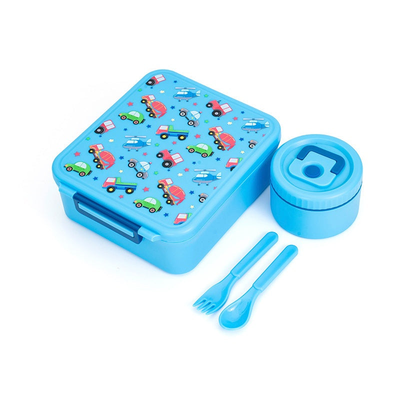 🍱Sealed Food Grade Kids Bento Lunch Box Set with Soup Bowl 4 Compartment Lunch Container for School Students