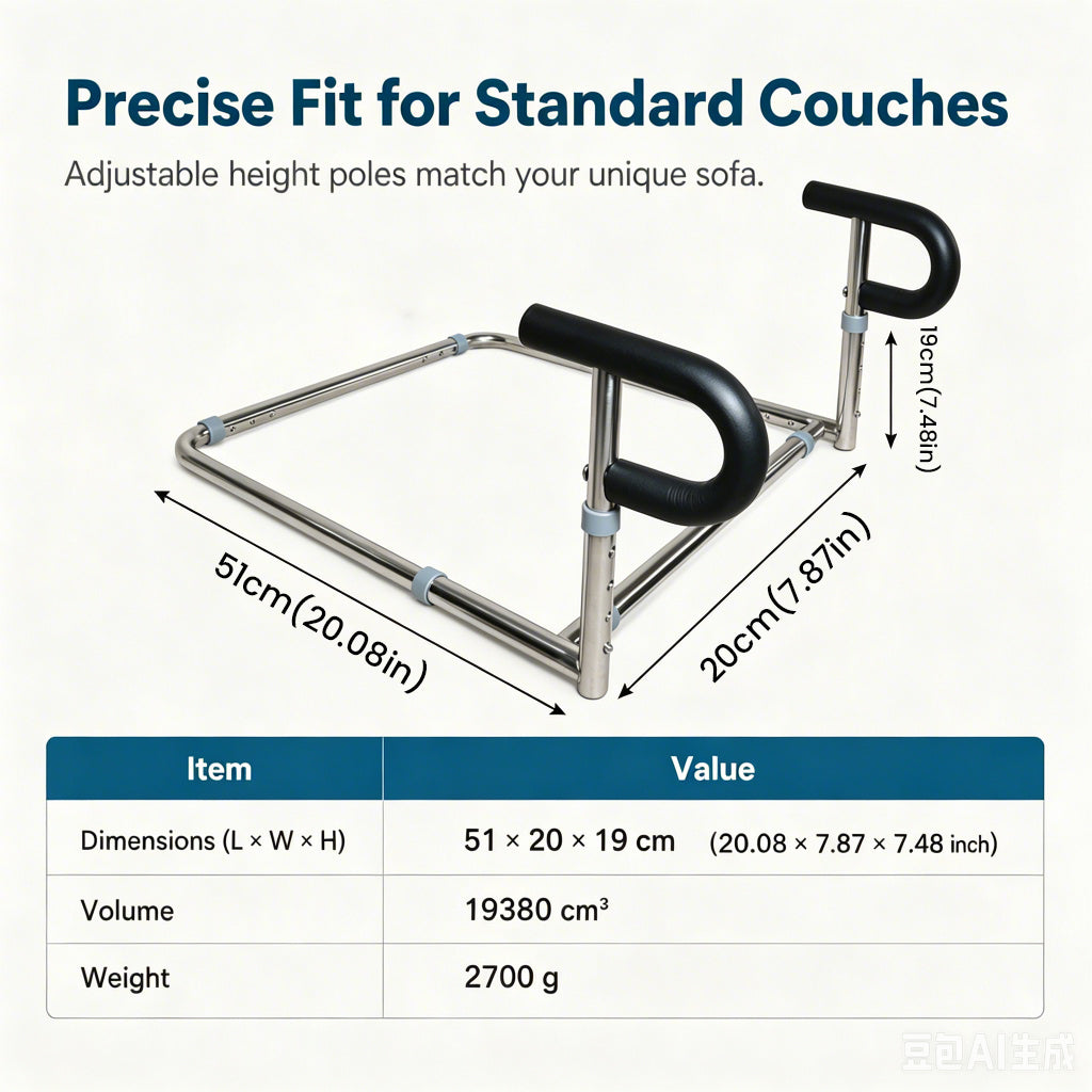 📢📢50% OFF !! ⏰Sofa Stand Assist Rail for Elderly Stainless Steel