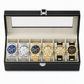 6 Piece Men's Watch Set with Steel Band Fashion Watches in a Gift Box
