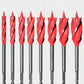 📢📢50% OFF !! ⏰8PCS 4-Flute Auger Drill Bit Set for Woodworking