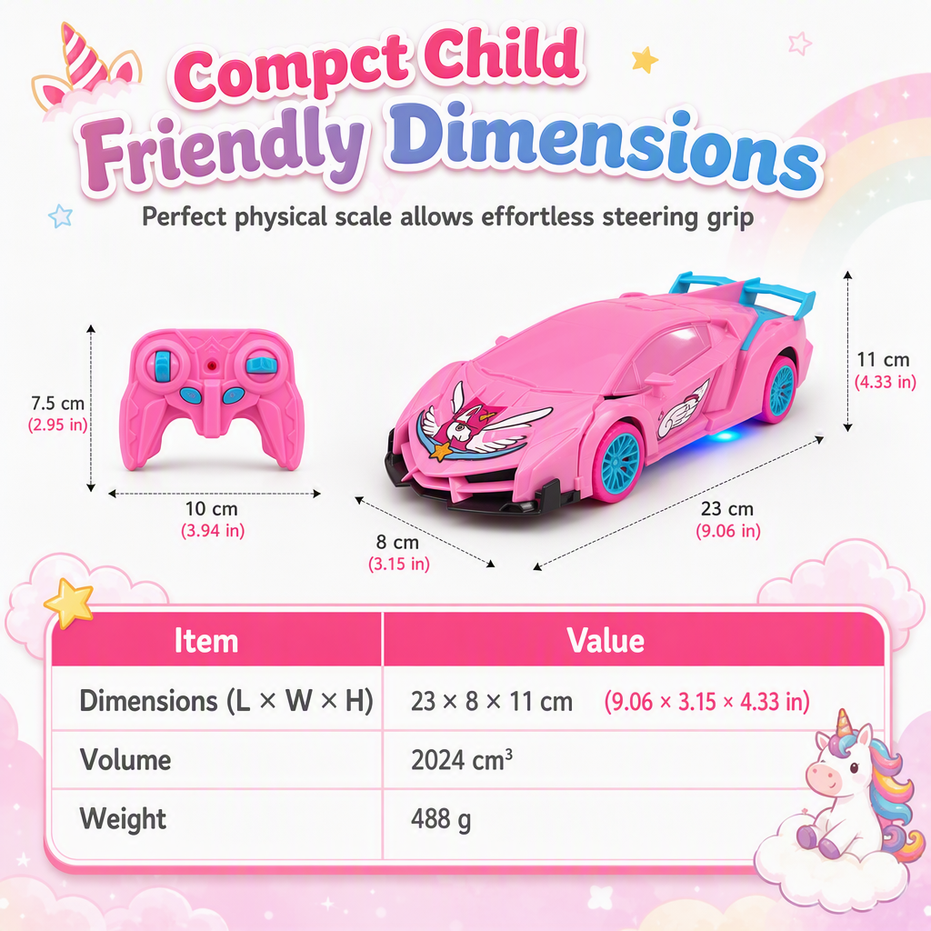 One Button Deforming Remote Control Car Cyberpunk Spider Unicorn Drifting RC Pickup Toy Gift for Boys and Girls