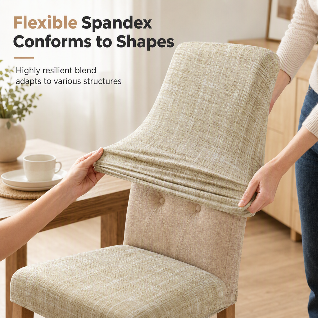 🍷 50% OFF! ✨ Universal Stretch Plaid Chair Cover – Flexible Spandex Fit, Double-Stitching Anti-Slip & Machine Washable – Instantly Refresh Your Dining Chairs 🪑