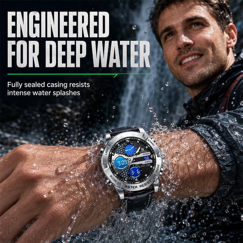 Men's Business Casual Multi-Functional Waterproof Outdoor Sports Watch