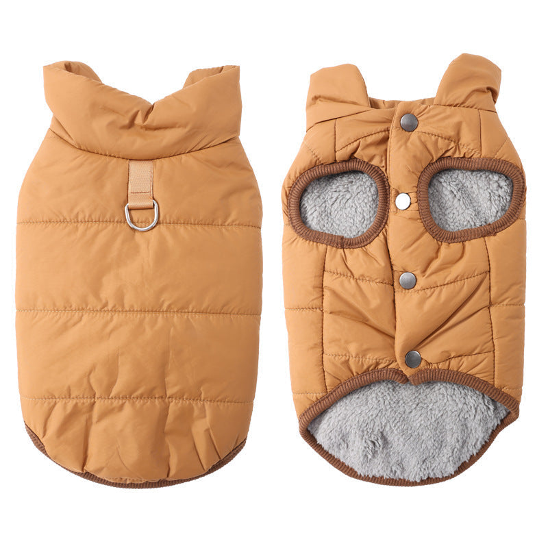 🐾 LIMITED-TIME 50% OFF! ✨ Hooded Dog Coat – Fleece-lined, Windproof 🧥