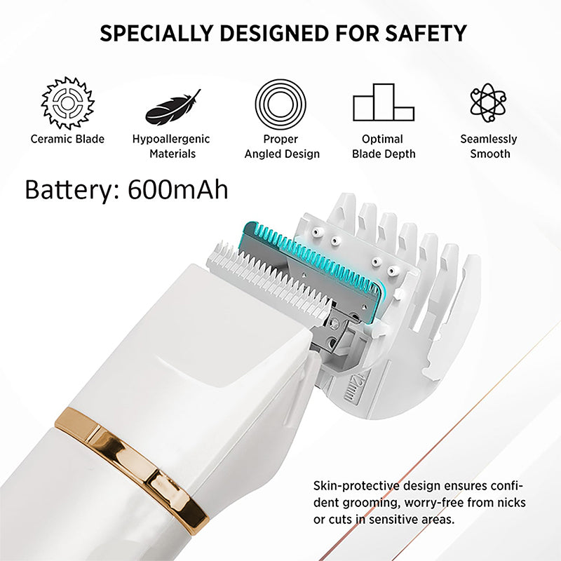 ⏳🔥LIMITED-TIME 50% OFF! ⏰✂️ 3-in-1 Electric Beard Trimmer with Base – Gentle, Quiet, Multi-use 🧔