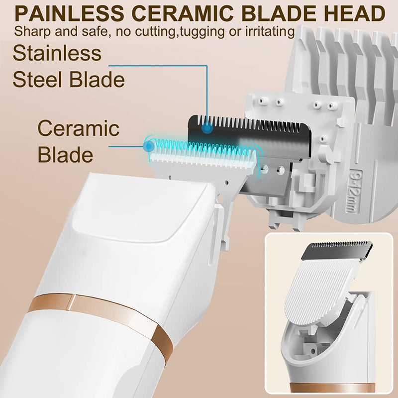 ⏳🔥LIMITED-TIME 50% OFF! ⏰✂️ 3-in-1 Electric Beard Trimmer with Base – Gentle, Quiet, Multi-use 🧔