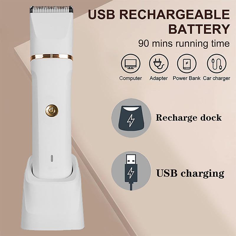 ⏳🔥LIMITED-TIME 50% OFF! ⏰✂️ 3-in-1 Electric Beard Trimmer with Base – Gentle, Quiet, Multi-use 🧔