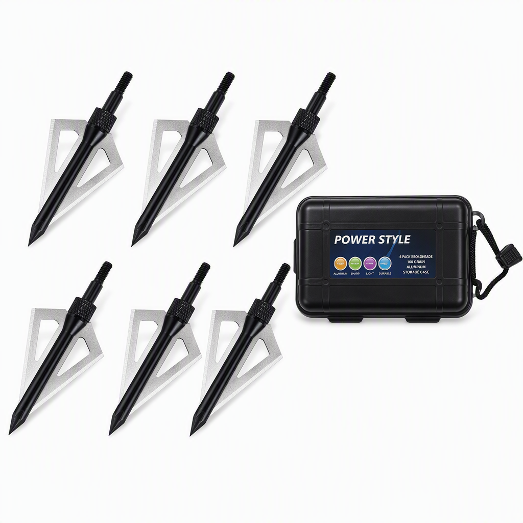 🏹6/12 Piece Emerald Archery Arrows Set with Storage Box Universal for Recurve and Compound Bows