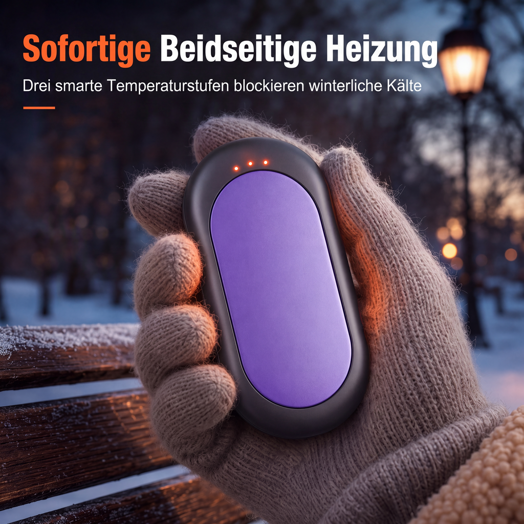 📢📢50% OFF !! ⏰Magnetic, Splittable 2-in-1 Rechargeable Hand Warmer – Mini Portable USB Electric Hand Warmer
