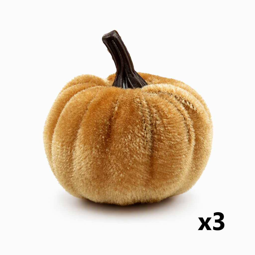 Velvet Pumpkins for Halloween & Thanksgiving