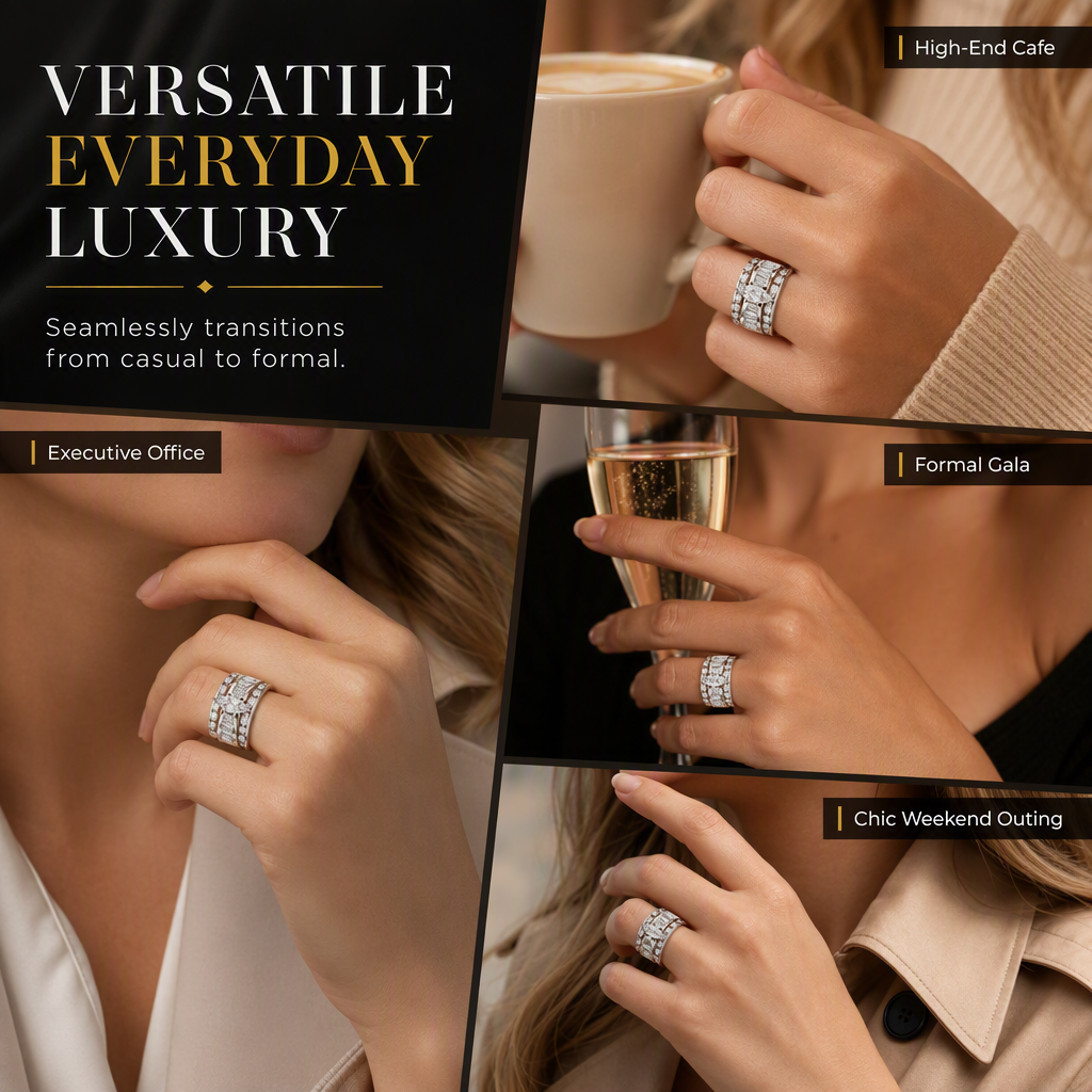 ⏳Time-Limited Special⏰Plated Cubic Zirconia Engagement Ring, Marquise Cut Fashion Jewelry