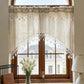 Versatile Country Style Curtain with Star Lace Trim