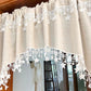 Versatile Country Style Curtain with Star Lace Trim