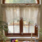 Versatile Country Style Curtain with Star Lace Trim