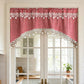 Versatile Country Style Curtain with Star Lace Trim