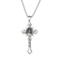Men's Stainless Steel Vintage Cross Pendant Necklace