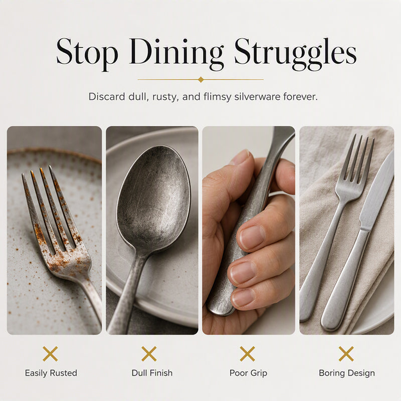 4-Piece Stainless Steel Flatware Set
