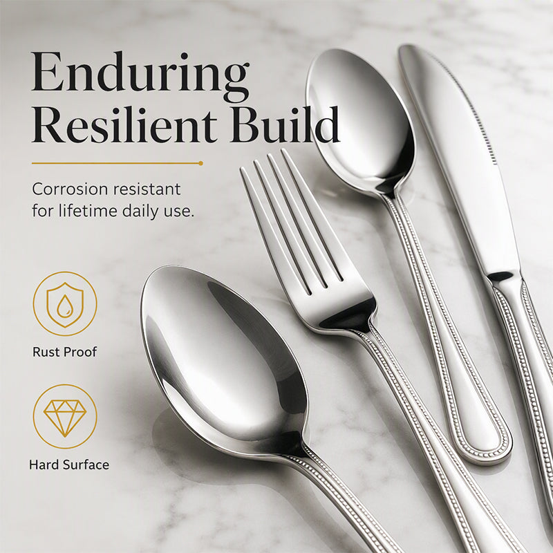 4-Piece Stainless Steel Flatware Set