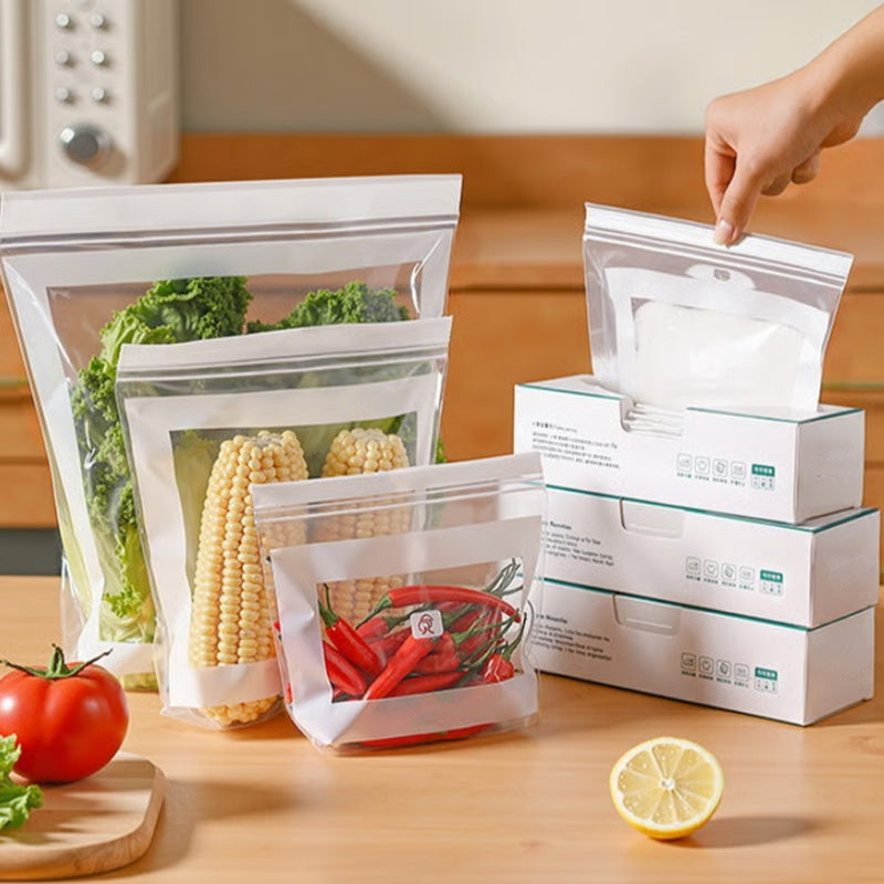 🥡 LIMITED-TIME 50% OFF! 💧 Transparent Food-Grade Double-Seal Bags – Leakproof, Fresh-Keeping, Sturdy ✨