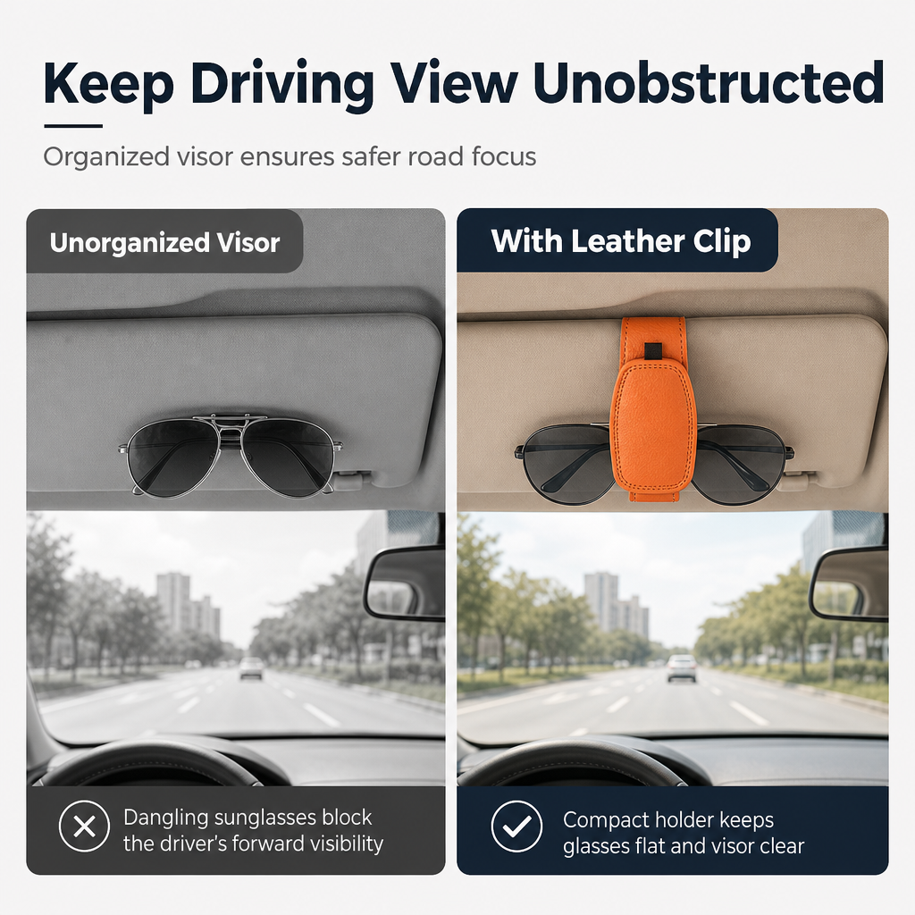🎁2026 New Arrivals 50% OFF💥Car Sunglasses Holder Double Clip – Magnetic, Protective, Multi-Purpose ✨