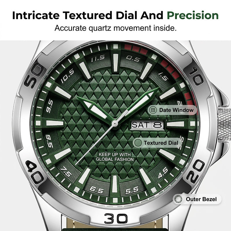 💥50% OFF NOW!⌚Men's Luminous Quartz 30M Sports Wristwatch – Bright glow, durable, reliable and stylish ✨