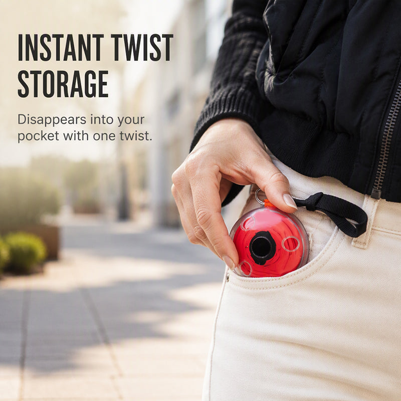 🛍️ Roll-Up Shopping Bag: Twist Storage, 15kg Load, Tear-Resistant, Fits in Palm, Eco-Friendly