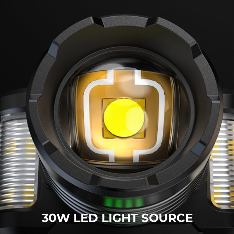 📢📢50% OFF !! ⏰ Rechargeable LED Headlamp – Wave Sensor Control & Adjustable Focus