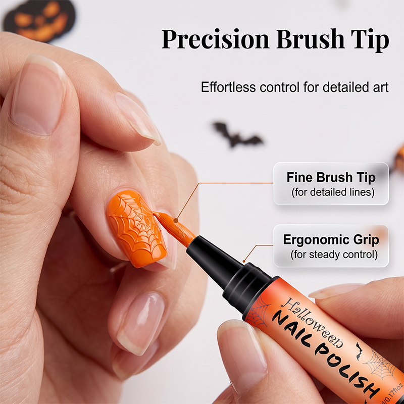 📢📢50% OFF !! ⏰Quick-Dry Halloween Nail Polish Pen Set