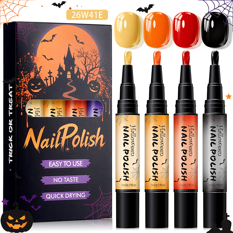 📢📢50% OFF !! ⏰Quick-Dry Halloween Nail Polish Pen Set