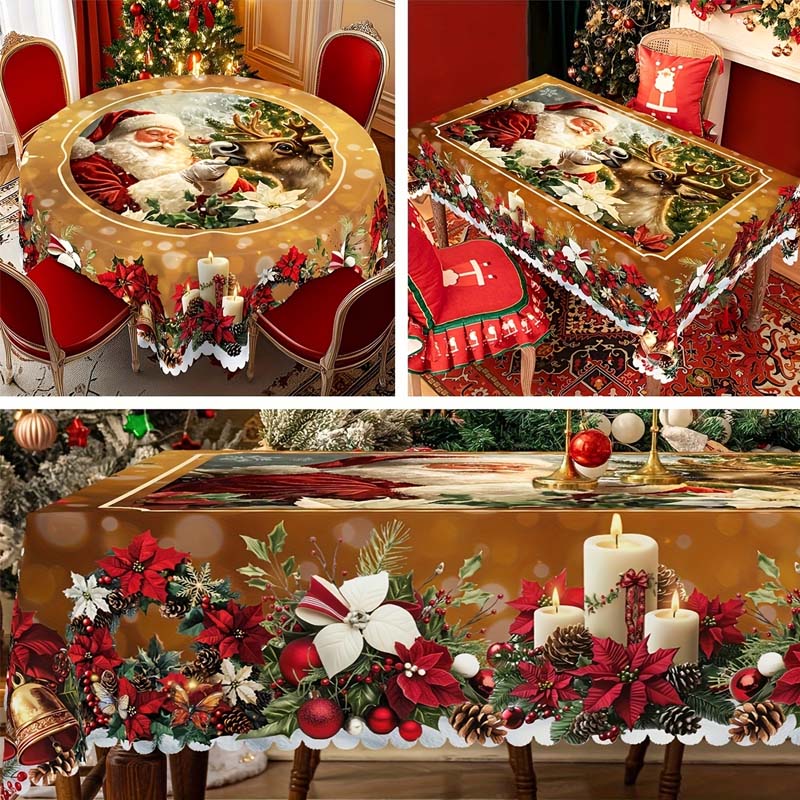 ⏳Time-Limited Special⏰Christmas Tablecloth for Decor
