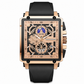 ⏳Time-Limited Special⏰Men's Skeleton Watch – Square Face, Chronograph, Silicone Strap 🌀