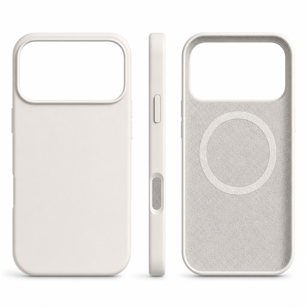 Liquid Silicone Magnetic Charging Phone Case Shockproof Full Coverage Protective Cover