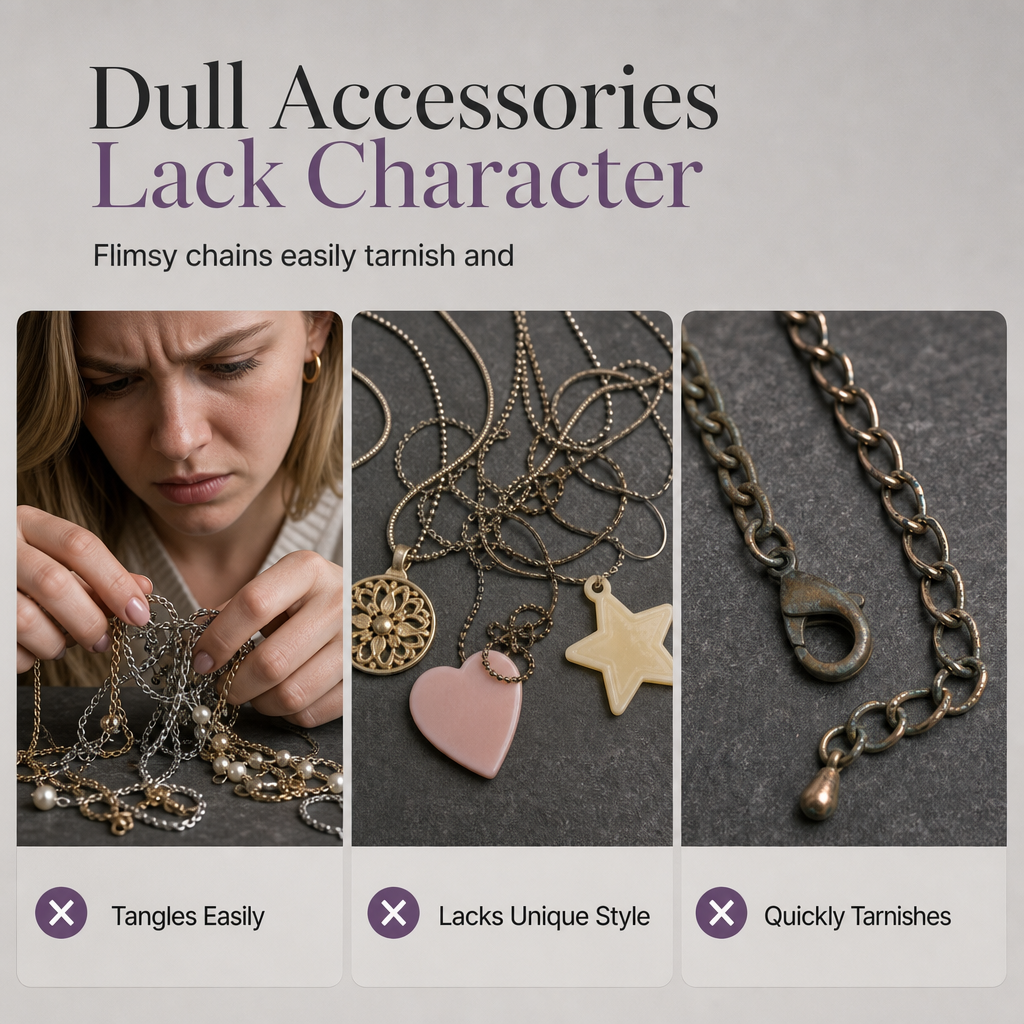 📿 50% OFF! ✨ Vintage Style Long Necklace with Geometric Glass Pendant – Light-Catching Retro Glass Accent, Elegant Chest Draping & Exquisite Craftsmanship – Artistic Statement for Any Outfit 💎