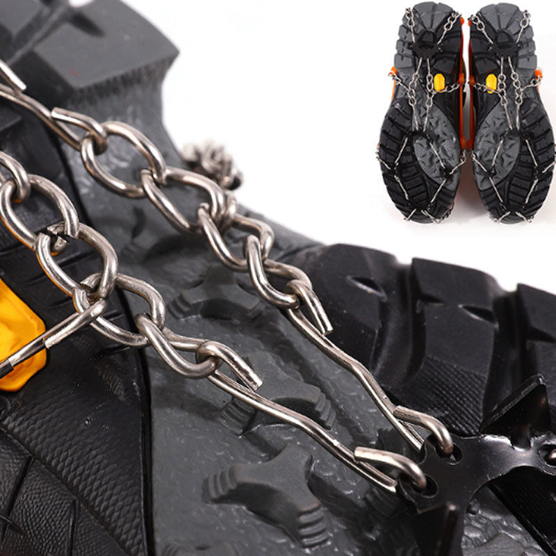 🥾 LIMITED-TIME 50% OFF! ❄️ Outdoor Anti-Slip Crampons – Stainless Steel Spikes, Quick-On, Multi-Sport ✨