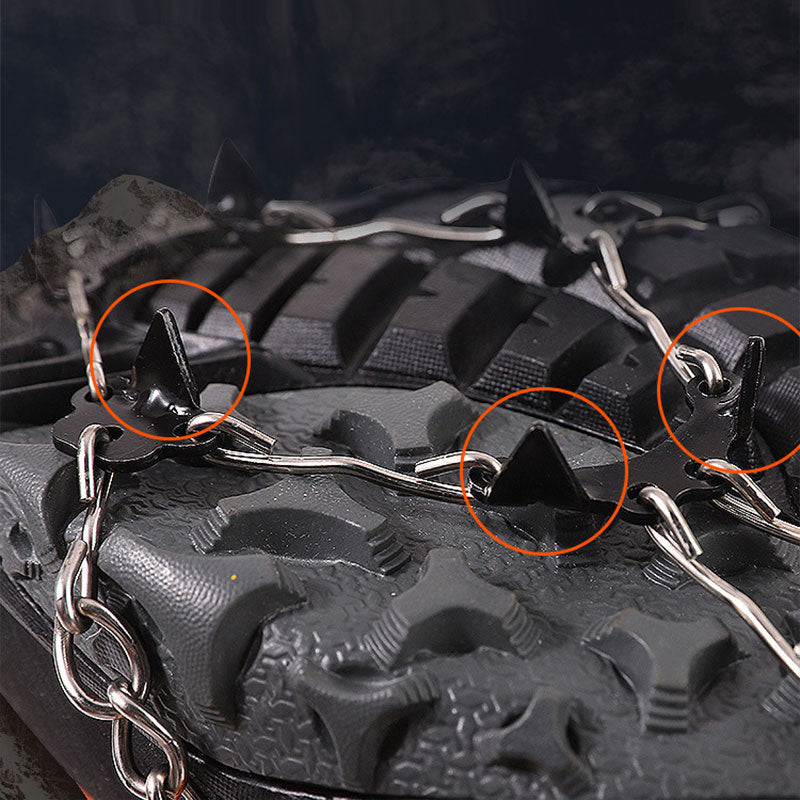 🥾 LIMITED-TIME 50% OFF! ❄️ Outdoor Anti-Slip Crampons – Stainless Steel Spikes, Quick-On, Multi-Sport ✨