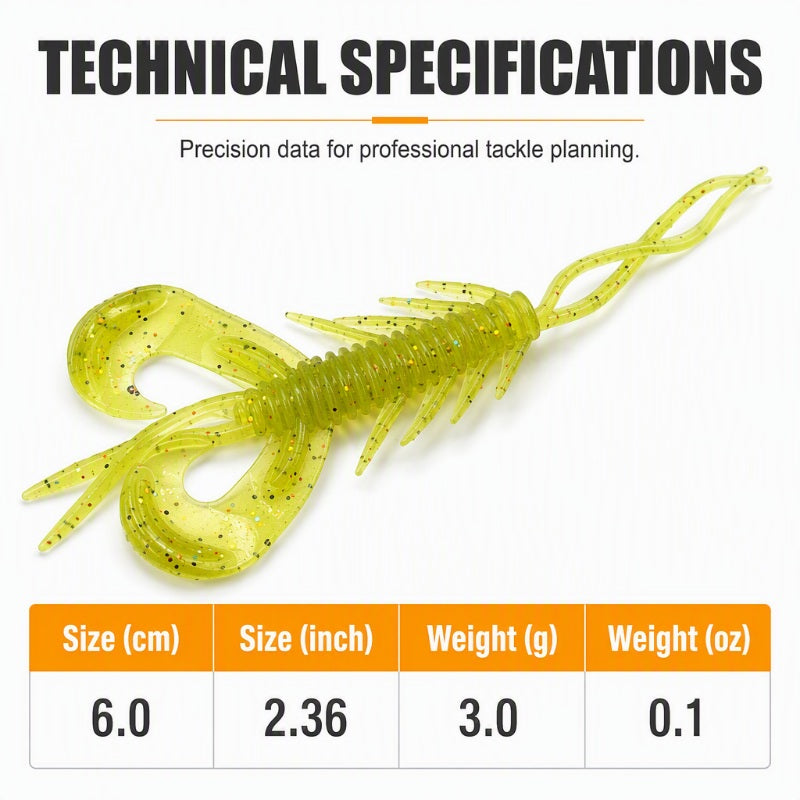 🎣 LIMITED-TIME 50% OFF 🦐 Realistic Floating Shrimp Lures — 8 Pack, Natural Swimming Action