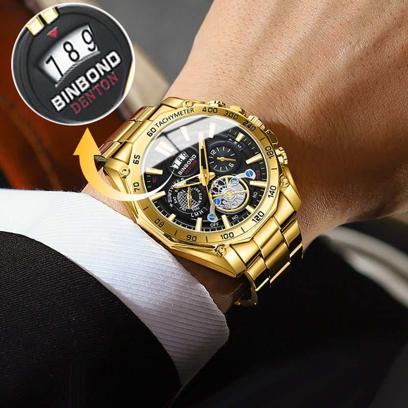 ⏳Limited-time 50% off⏰Men's Stainless Steel Waterproof Luminous Watch⌚