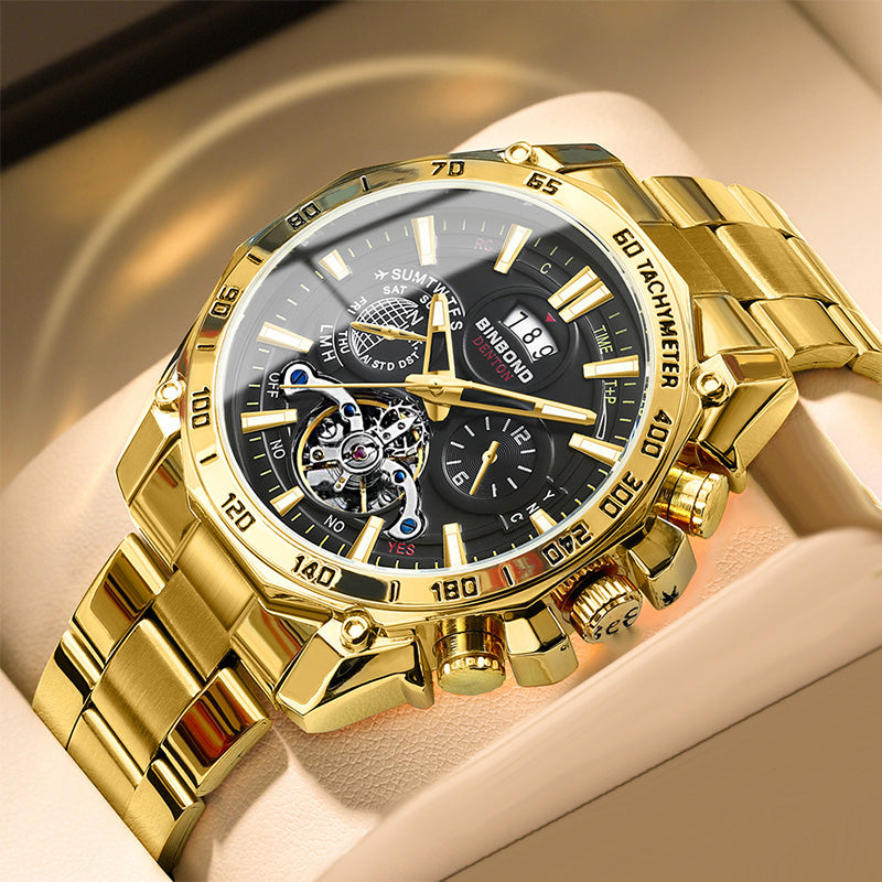 ⏳Limited-time 50% off⏰Men's Stainless Steel Waterproof Luminous Watch⌚