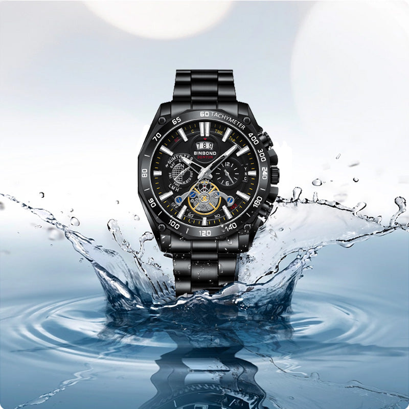 ⏳Limited-time 50% off⏰Men's Stainless Steel Waterproof Luminous Watch⌚