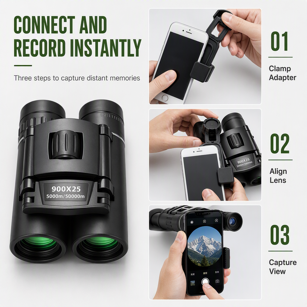 Mini Compact Binoculars High Power HD Portable Pocket Binoculars for Kids and Adults Outdoor Concerts
