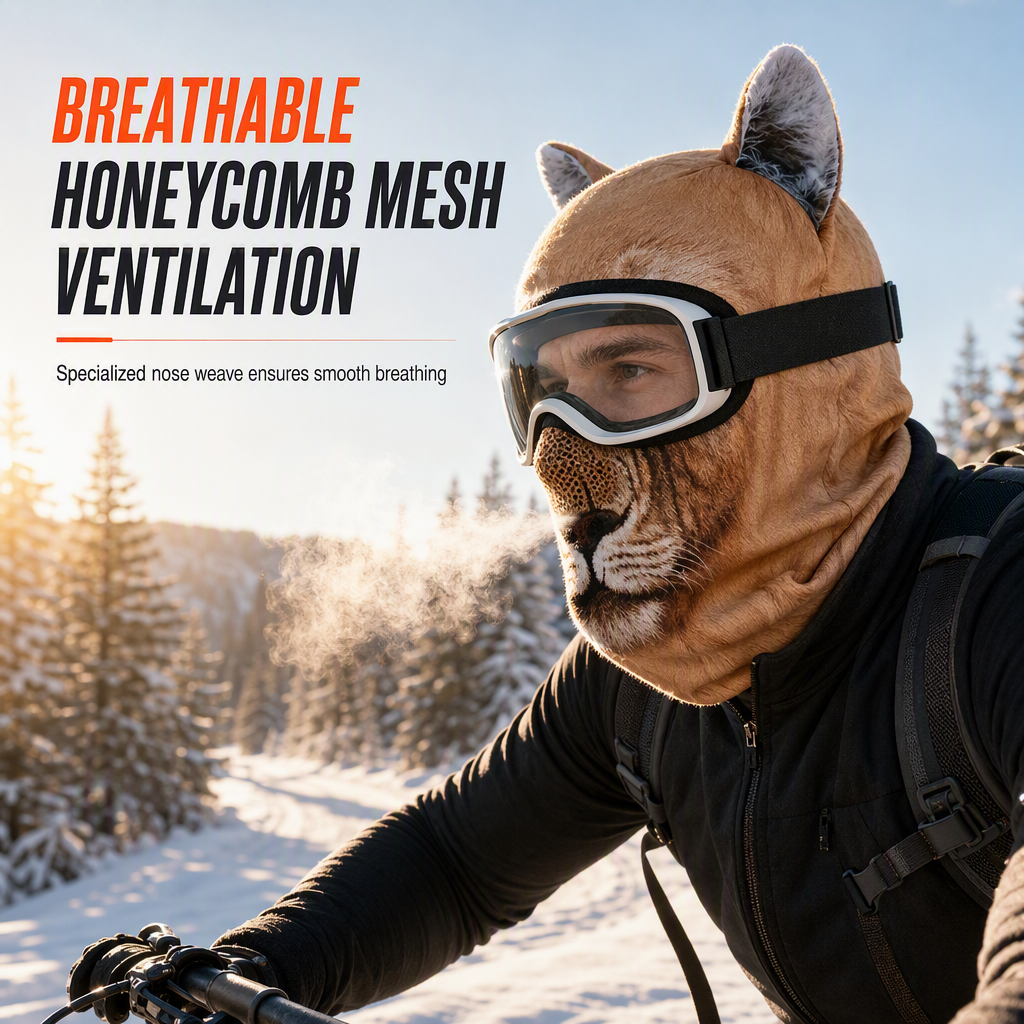 Animal Print Windproof Balaclava Face Mask