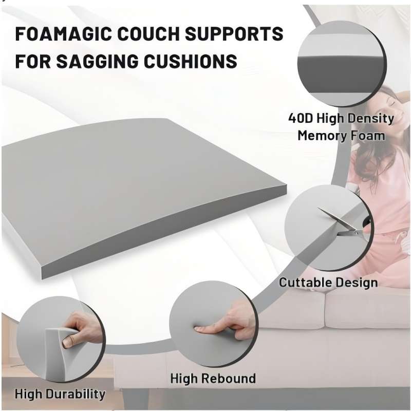 🛋️ High-Density Foam Couch Cushion Support