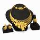 ⏳🔥LIMITED-TIME 50% OFF! ⏰24K Gold Plated Bridal Jewelry Set | Dubai Indian Style | Necklace Bracelet Ring & Earrings Set for Women💛💍📿