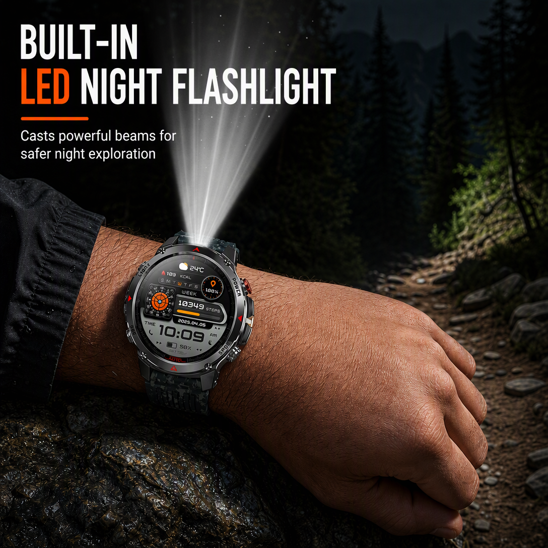 ⏳Limited-time 50% off💥Smartwatch with Bluetooth Calling GPS and Beidou Positioning Heart Rate Sleep Monitor Pedometer and Message Reminders
