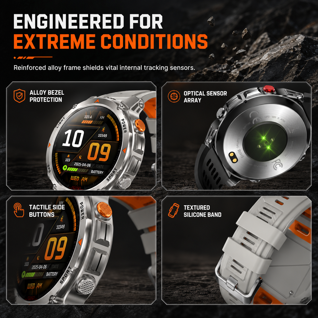 ⏳Limited-time 50% off💥Smartwatch with Bluetooth Calling GPS and Beidou Positioning Heart Rate Sleep Monitor Pedometer and Message Reminders